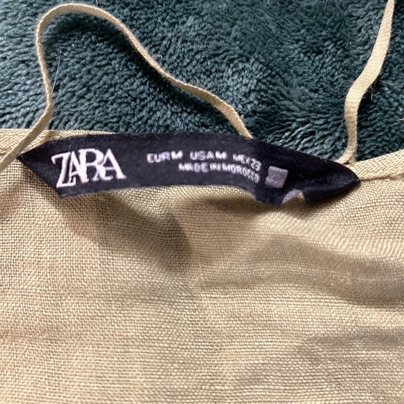 Zara cropped linen top - Picture 3 of 6